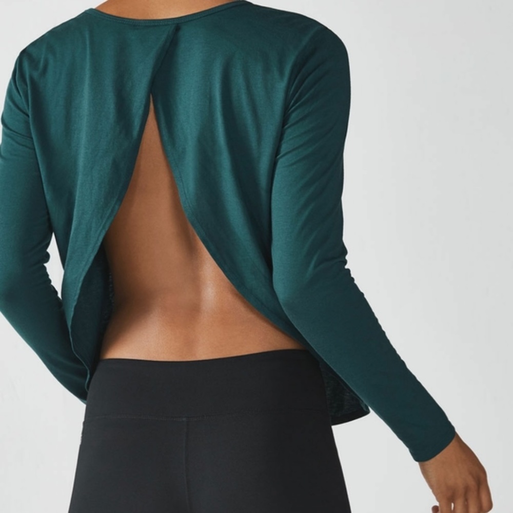 Fabletics Millie Open Back Long-Sleeve Tee